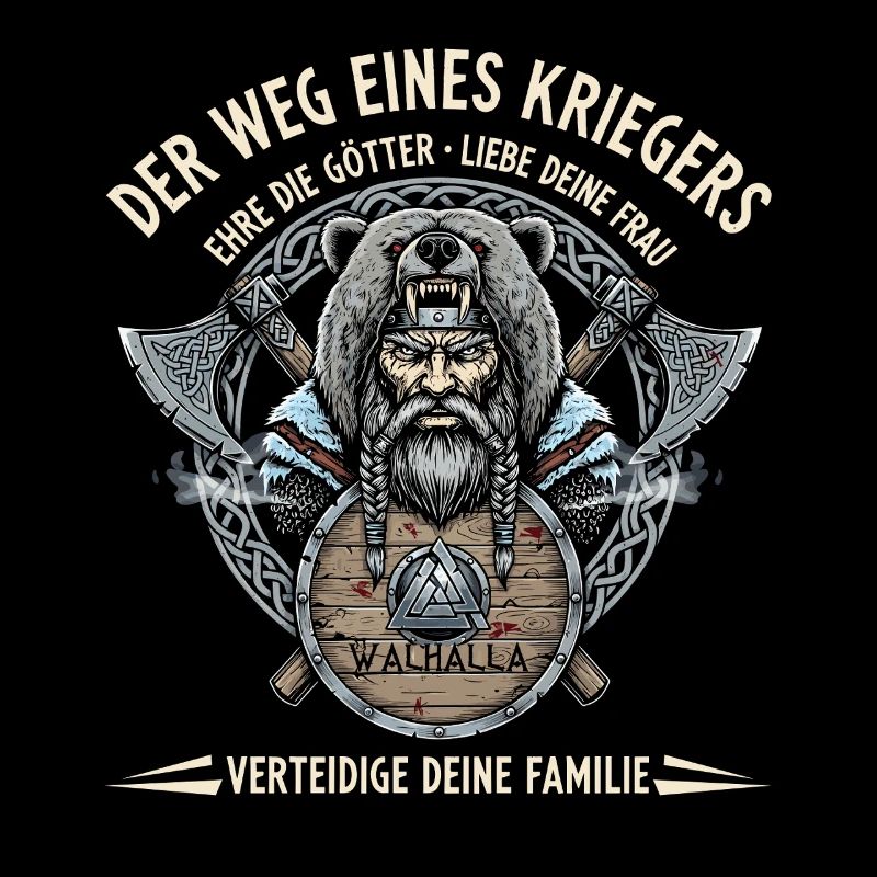 Wikinger Krieger Spruch "Der Weg eines Kriegers"