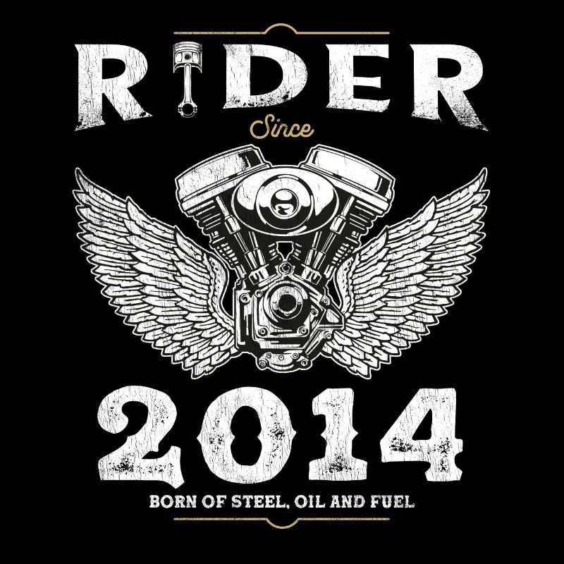 Rider Since 2014 - Two Wheels, One Destiny