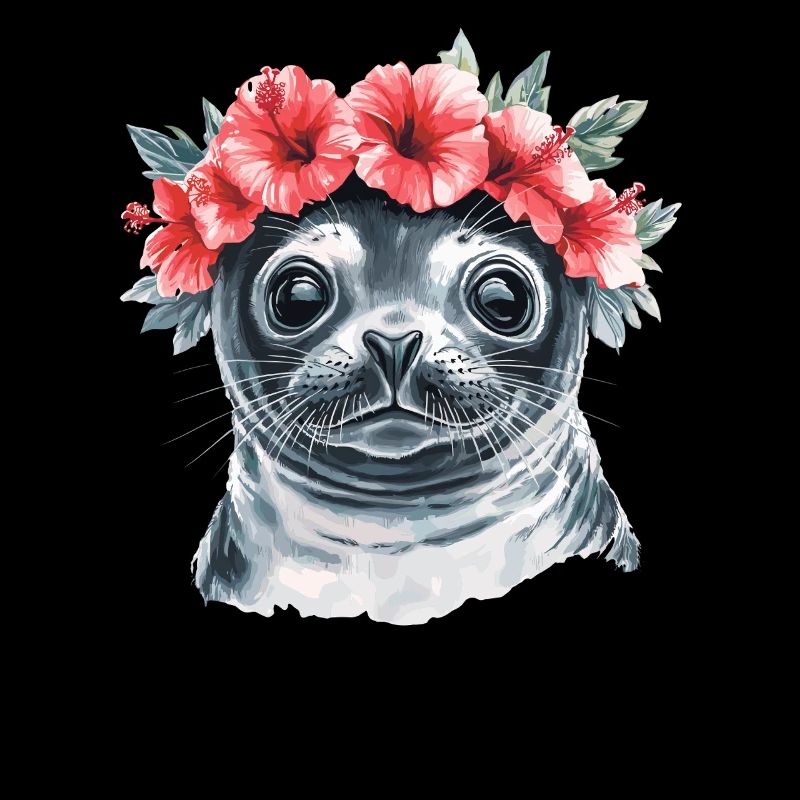 Sceau de la couronne de fleurs