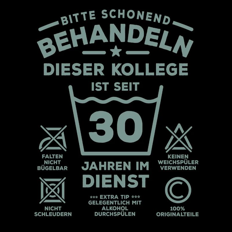 30 ans de service - Traitez avec douceur - collègue