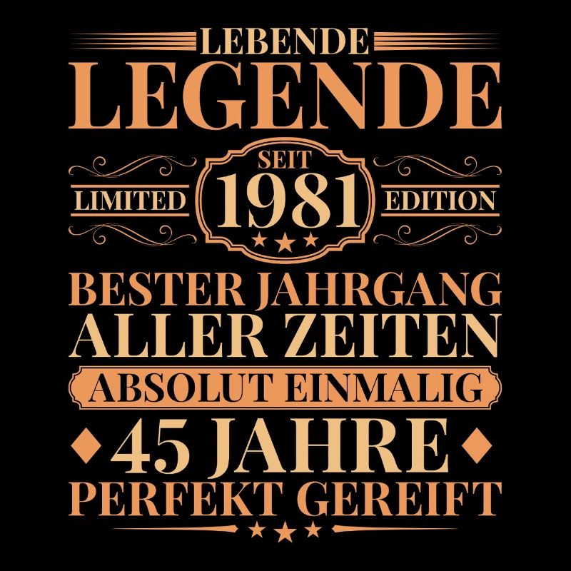 Année de construction Né en 1981 45e anniversaire unique