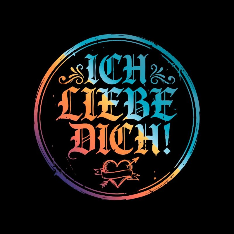 Ich Liebe Dich Spruch Bunt