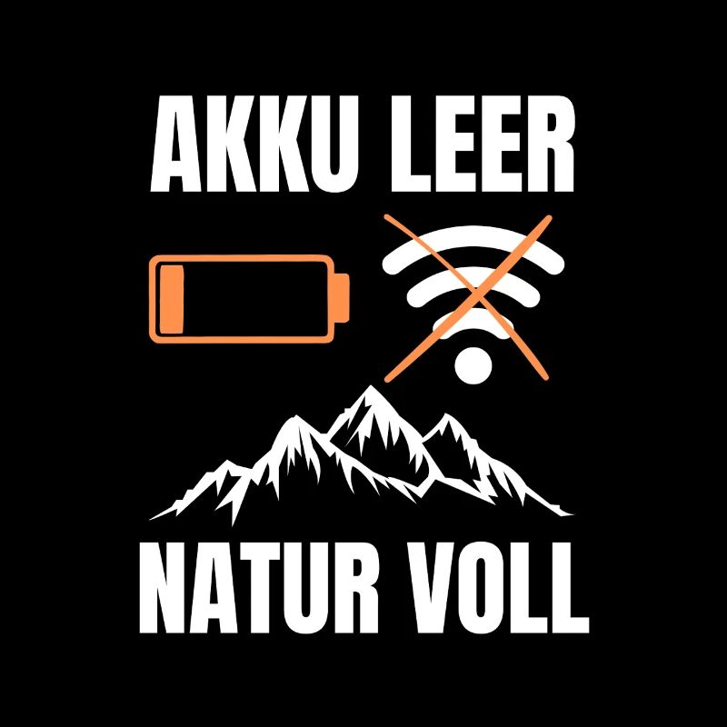 Battery empty nature full