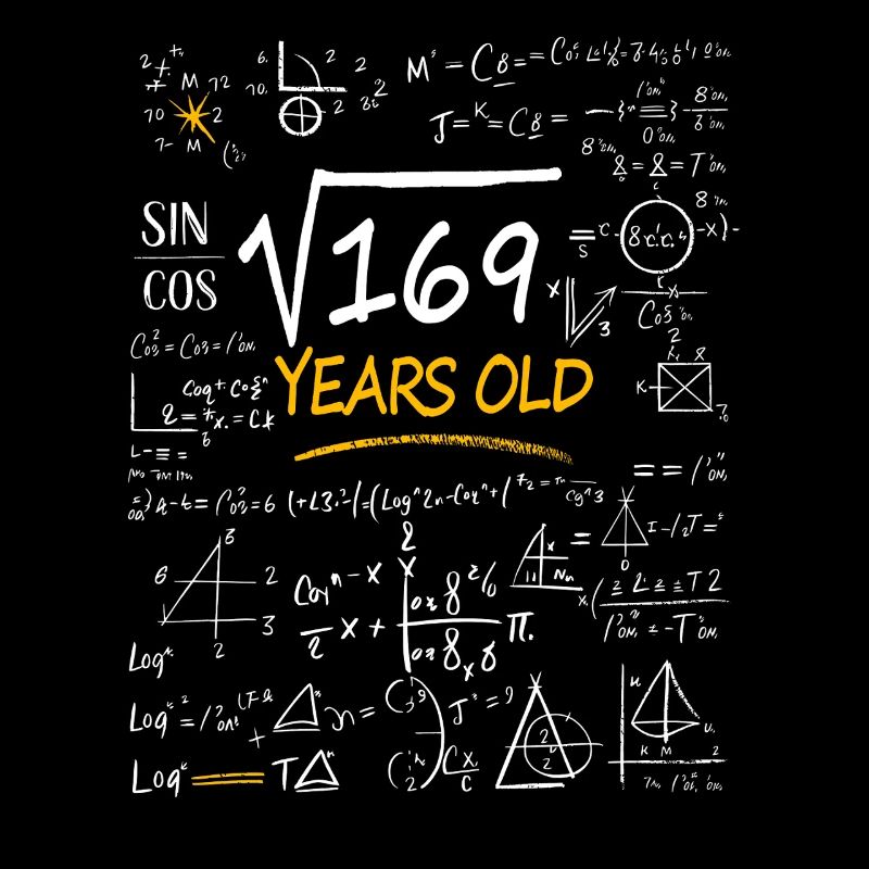 13 Years Birthday Math Formulas Funny