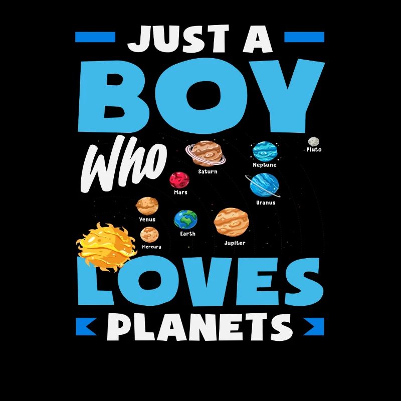 Nur Ein Junge Der Planeten Liebt Weltall