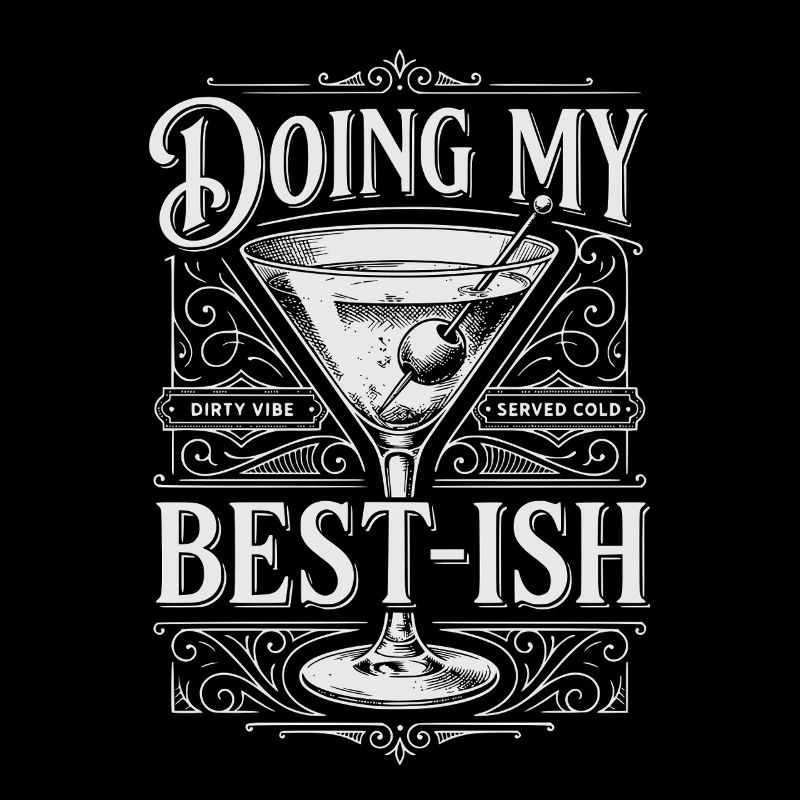 Doing My Best-ish Funny Martini Cocktail Drinker