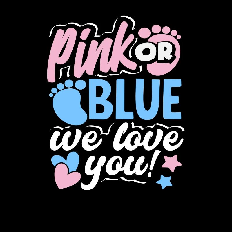 Pink Oder Blau Wir Lieben Dich Gender Reveal