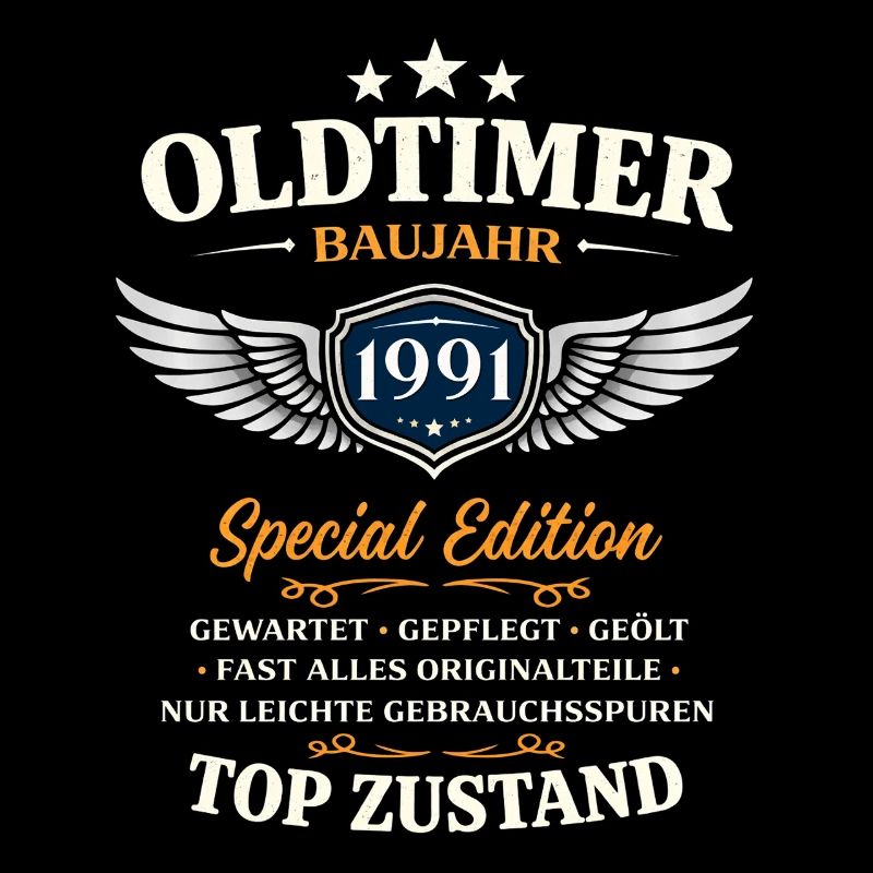 35. Geburtstag Geschenk Mann Oldtimer Vintage 1991