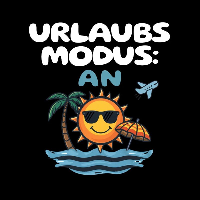 Urlaubsmodus An Strand Sonne Meer Reise Idee
