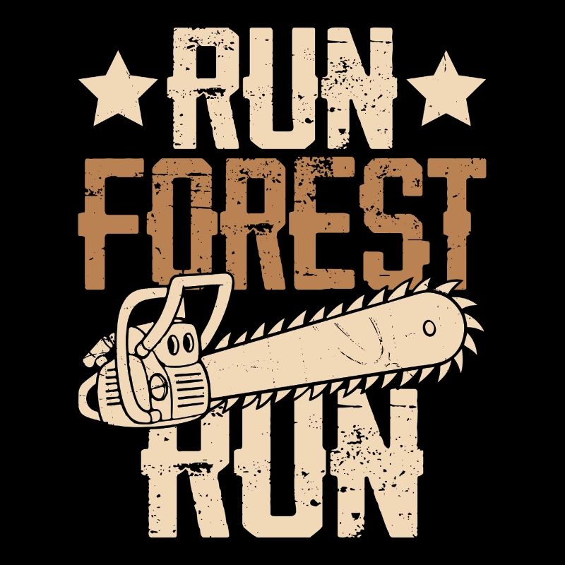 Forest Path Chainsaw Vintage Run Forest Run