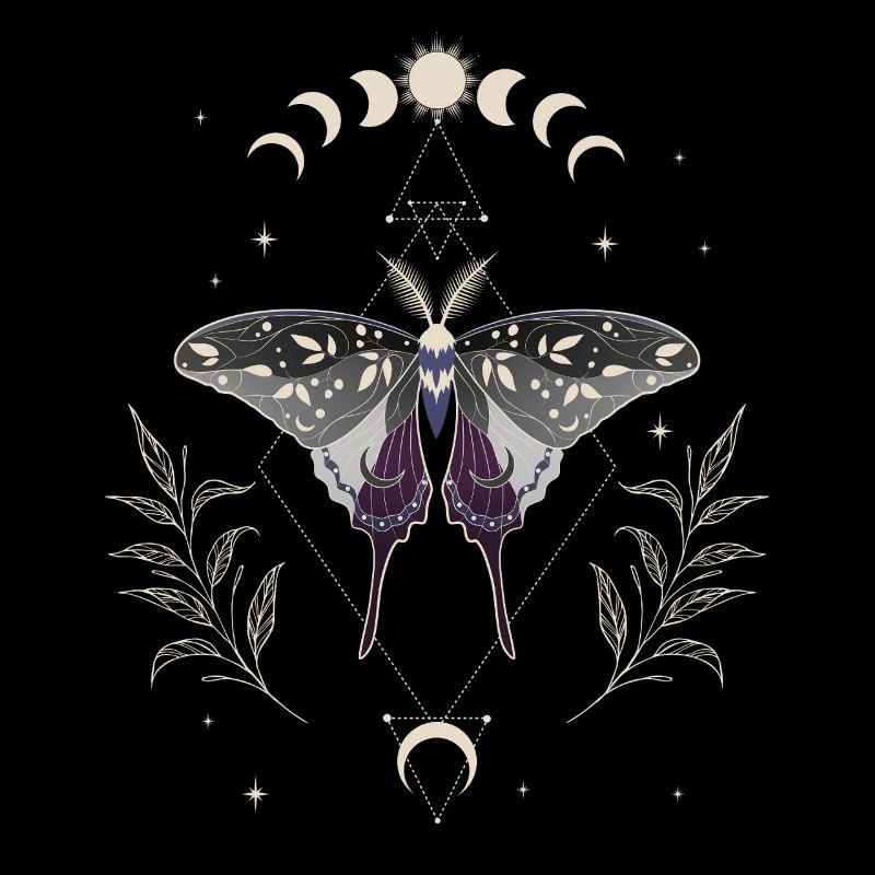 Asexual Luna Moth LGBT Pride Flag