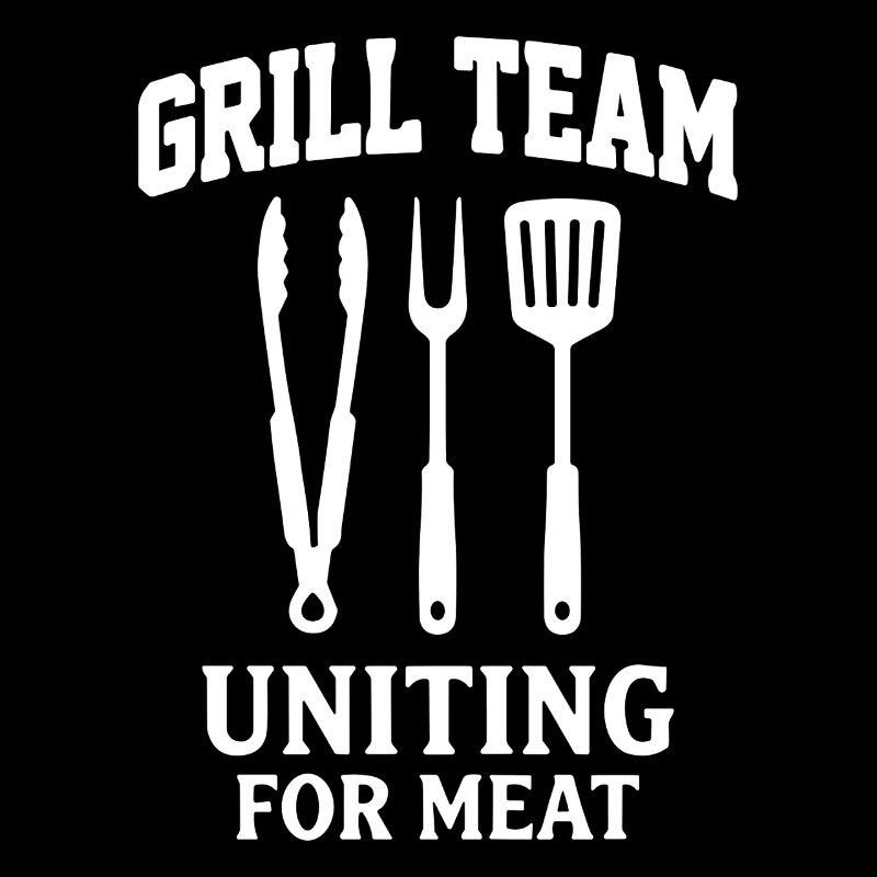 GRILL TEAM UNITING FOR MEAT BBQ Graphic