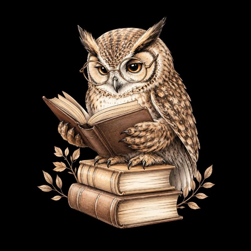 Hibou de lecture