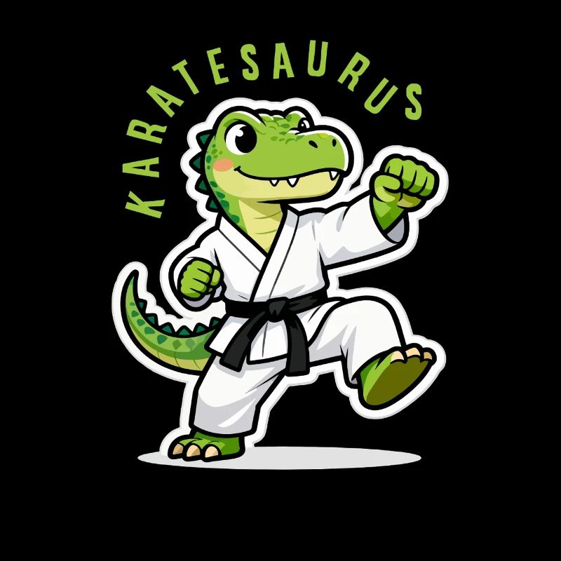 Karaté Karate Dinosaure T-Rex Karatesaurus