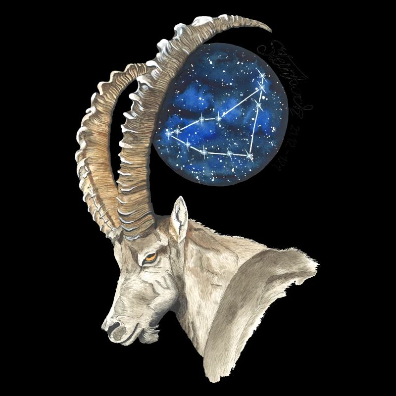 Sternzeichen Steinbock mit Datum und Sternbild