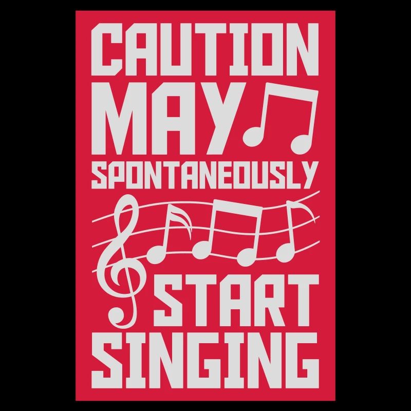 may spontaneously start singing