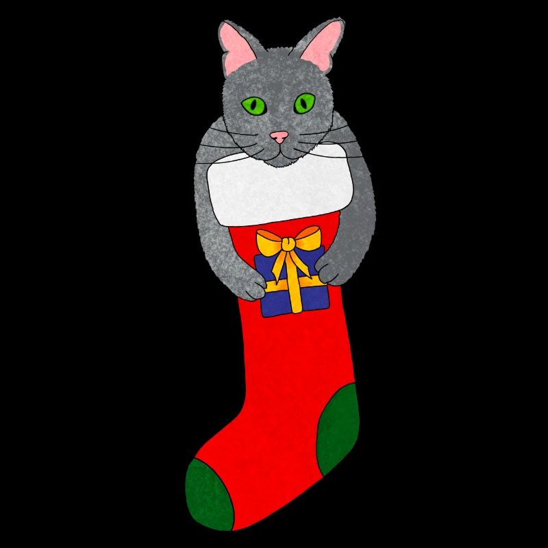 chat de Noël chaton de Noël chat de Noël