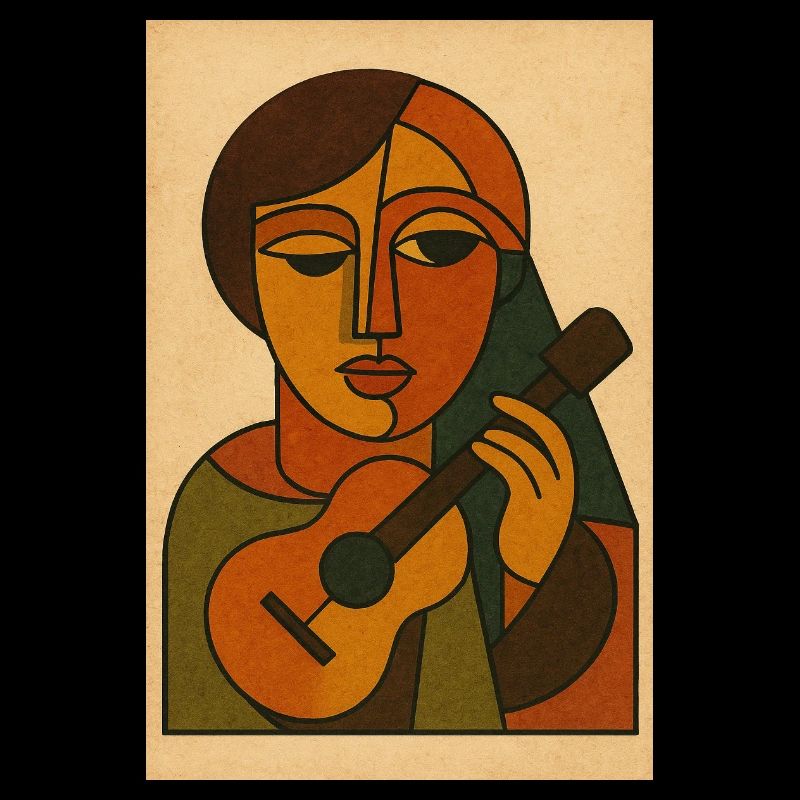 Cubist Melody – Retro Art