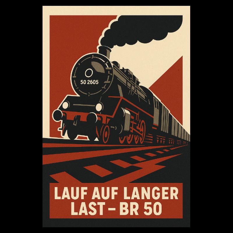 Railway Run on Long Load Freight Train