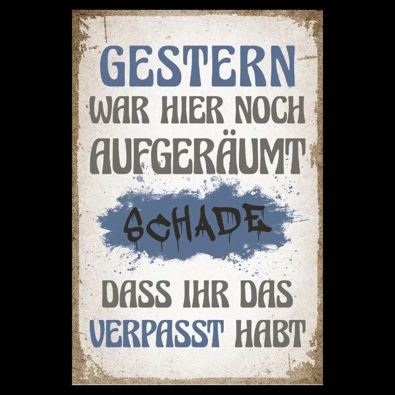 Gestern war hier noch aufgeräumt