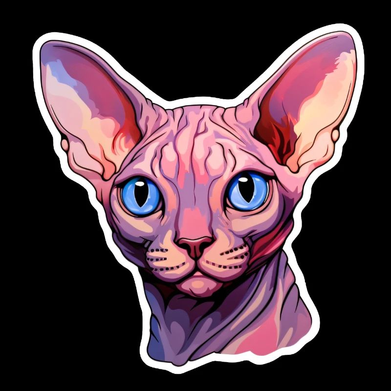 Tête de chat Sphynx