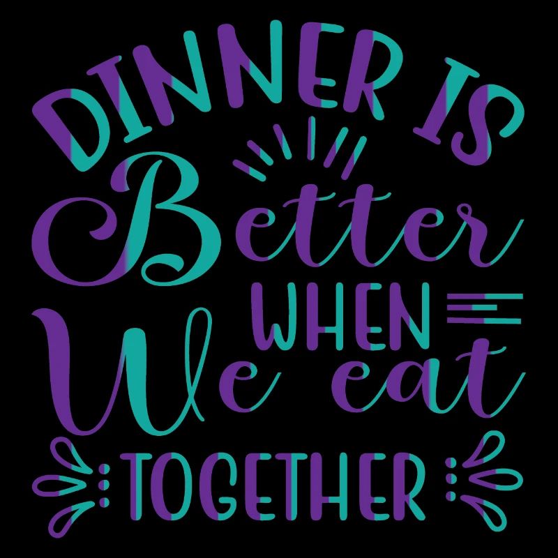 We eat together