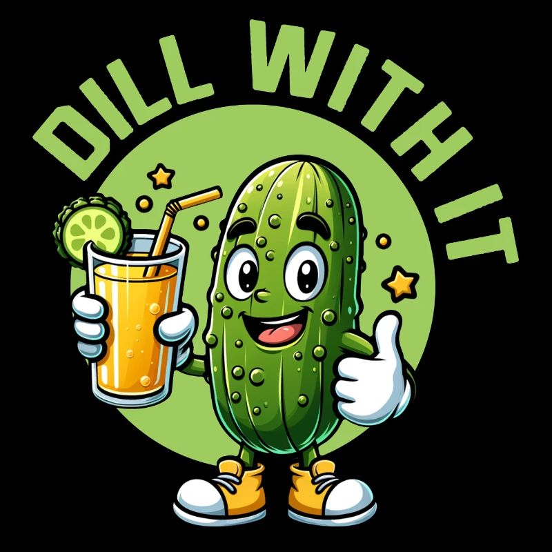 Aneth avec son cornichon Concombre végétalien