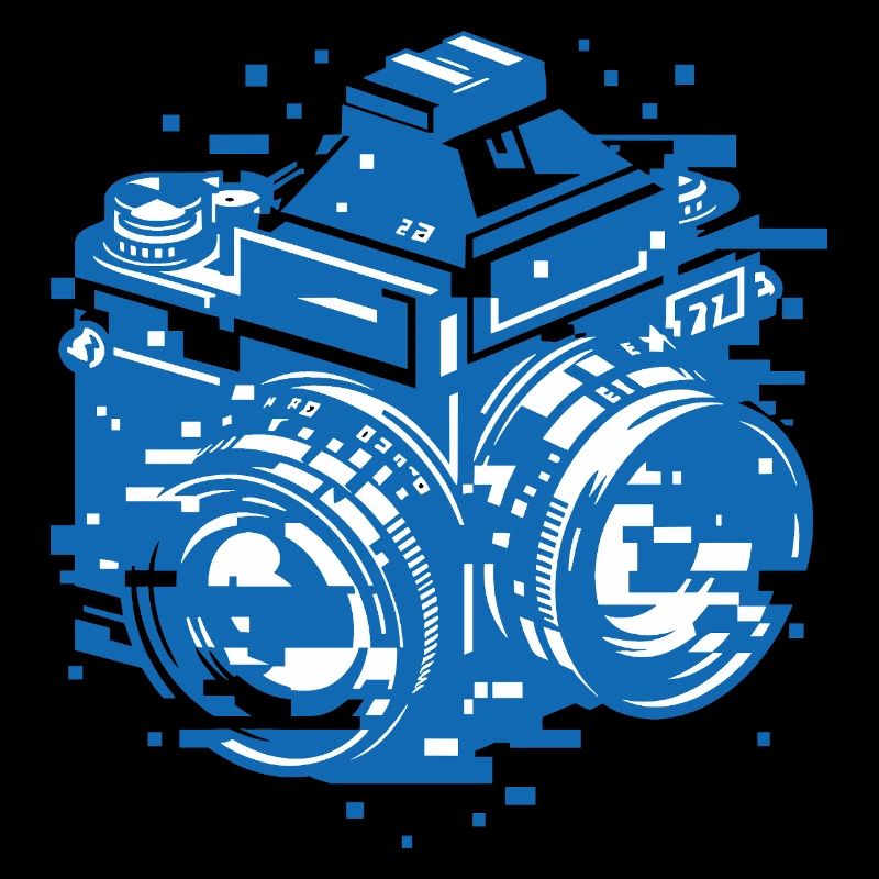 Binary Glitch Camera - Retro Digital Photography A