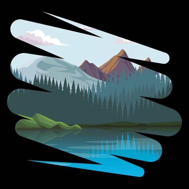 Paysage avec encore plus de montagnes