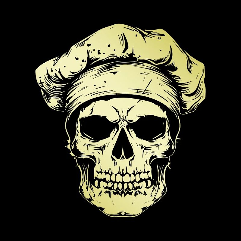 Koch Skull Skeleton Chef