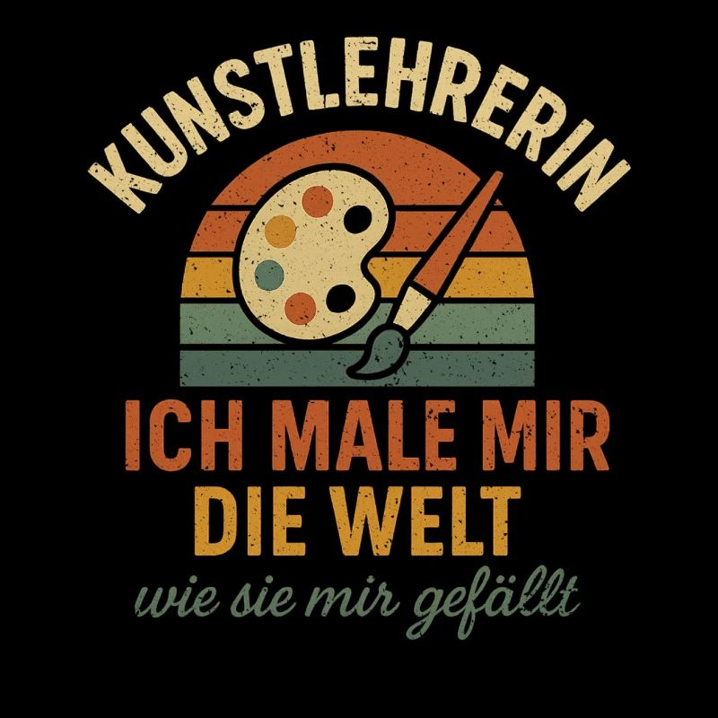 Kunstlehrerin Spruch Lehrer Schule Kreativ