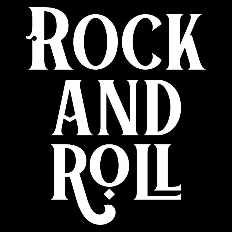 Conception typographique vintage rock and roll