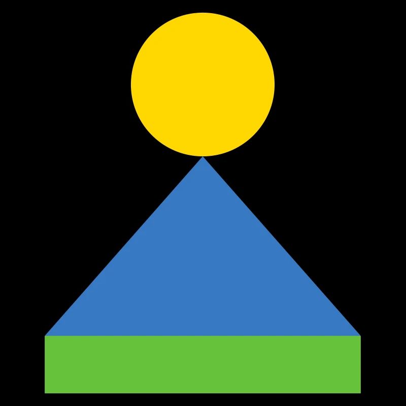 Geometric Triangle Sunrise