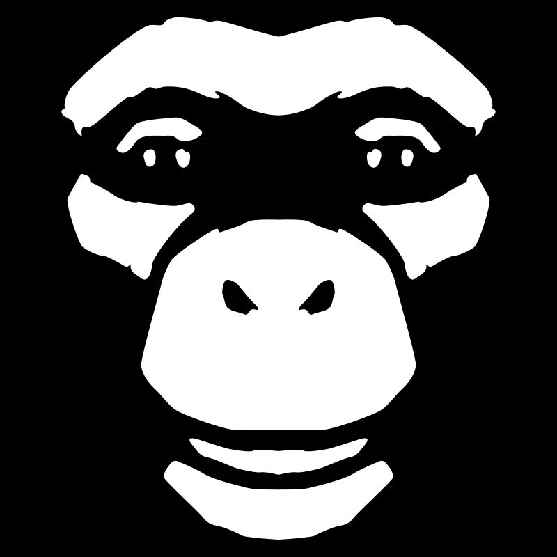 Monkey Face – Style primate de la jungle sauvage