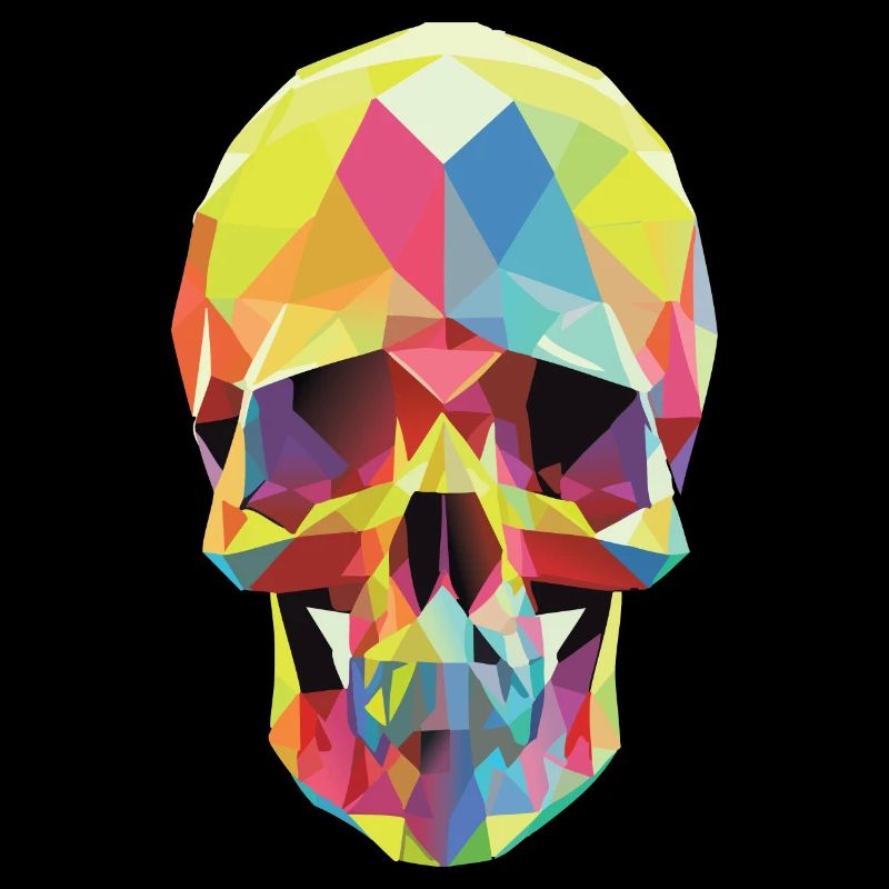Crâne Low Poly
