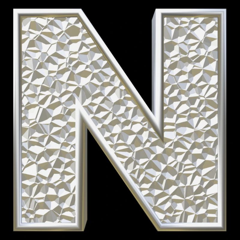 N, lettre, lettre N, initiale, initiale N, monogramme,