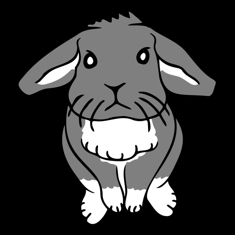 Bunny rabbit bunny rodent sits cute high