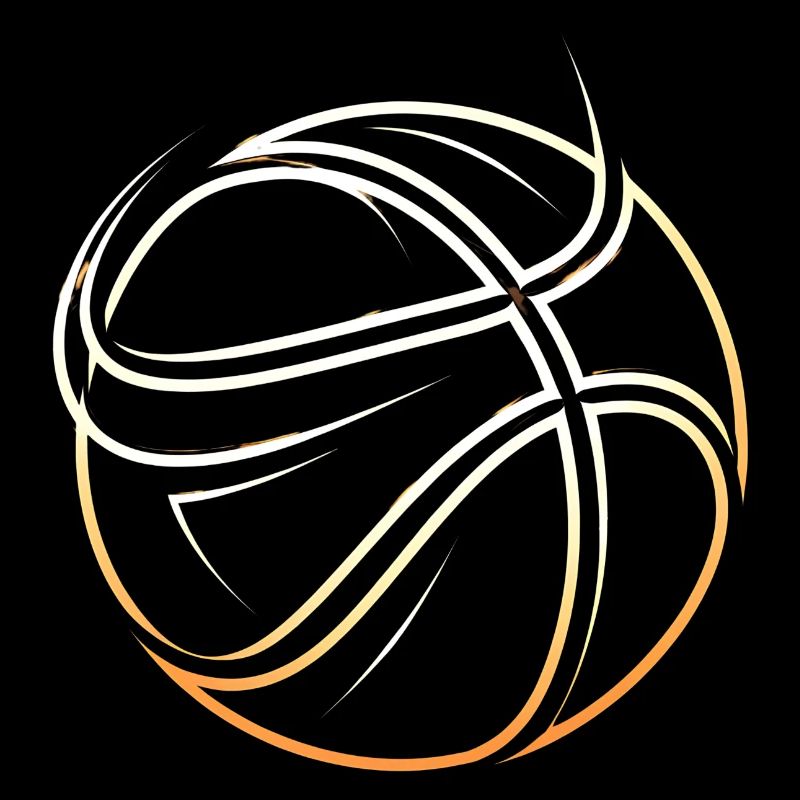 Ballon abstrait de basket-ball