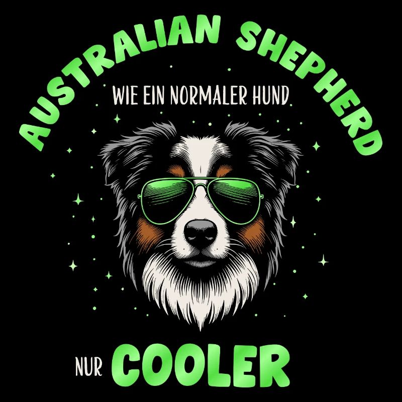 Aussie - comme un chien normal, mais vert plus froid