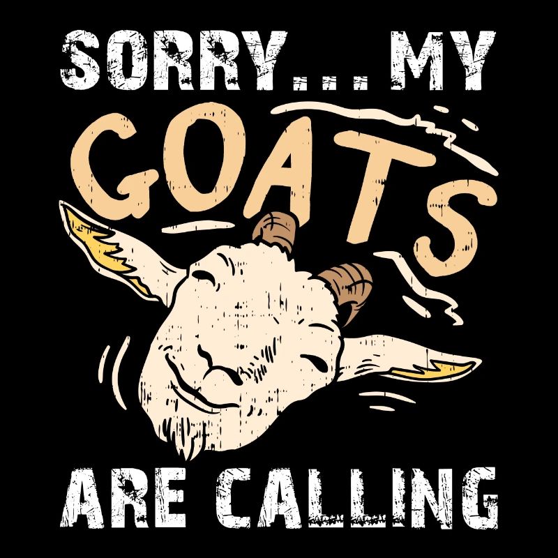 Mes chèvres m’appellent - Funny Goat Design