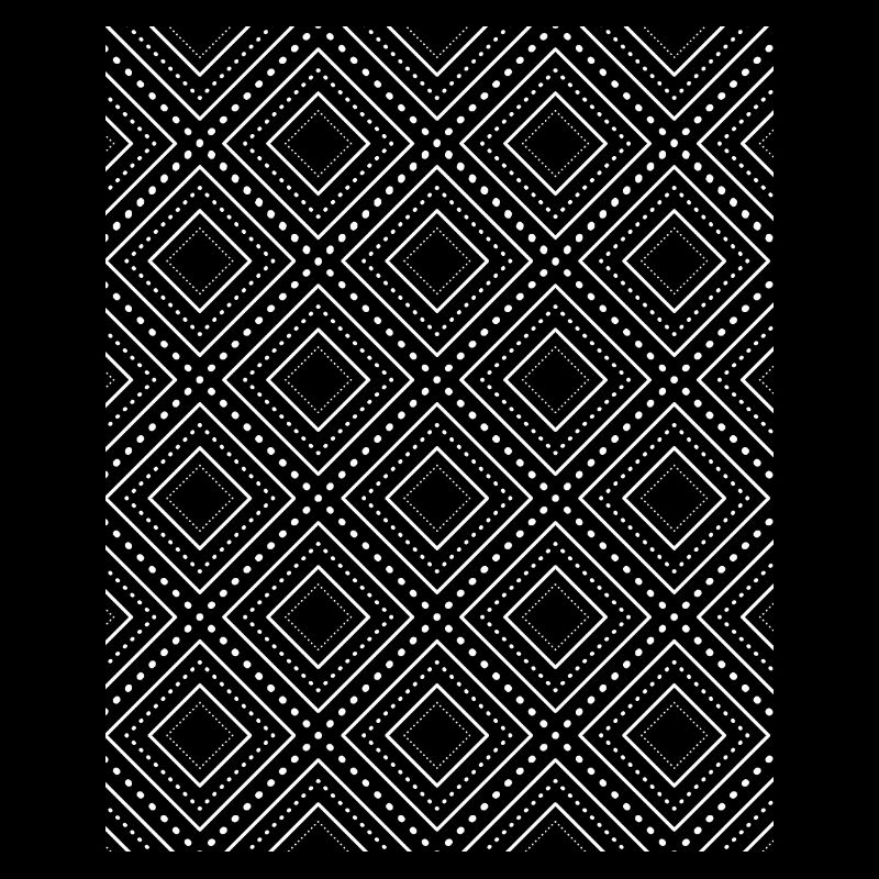 Pattern à carreaux blanc - Kook Art