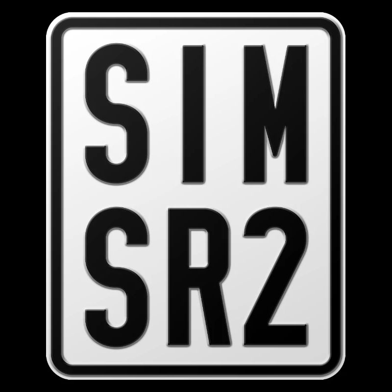Plaque d’immatriculation du cyclomoteur Simson SR2