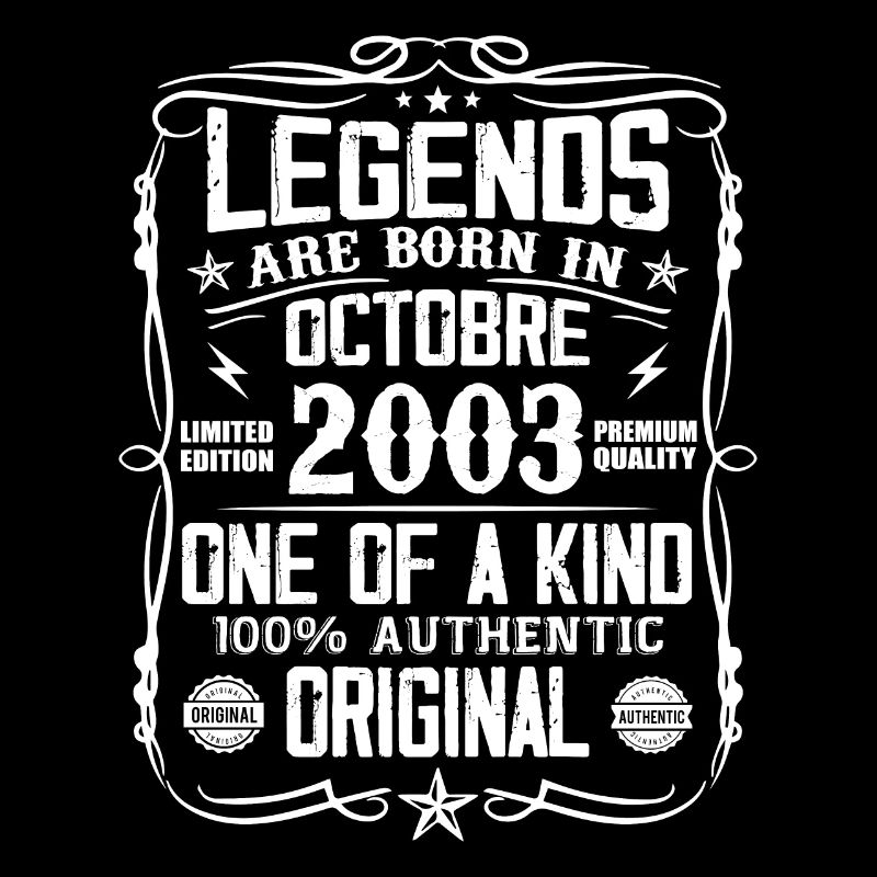 Octobre 2003 Légendes Sont Nées En Octobre 2003