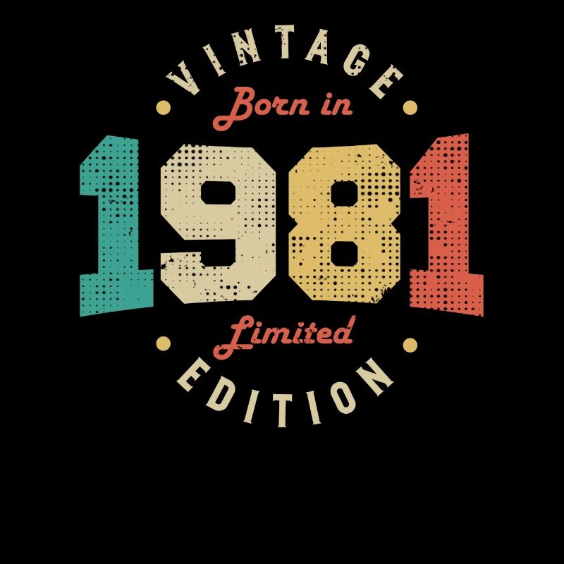 Vintage 1981 Original 1981 Retro Birthday 1981