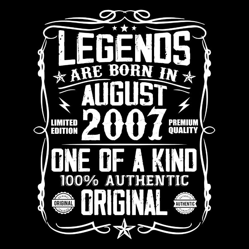 Legendary since August 2007 - Vintage August 2007