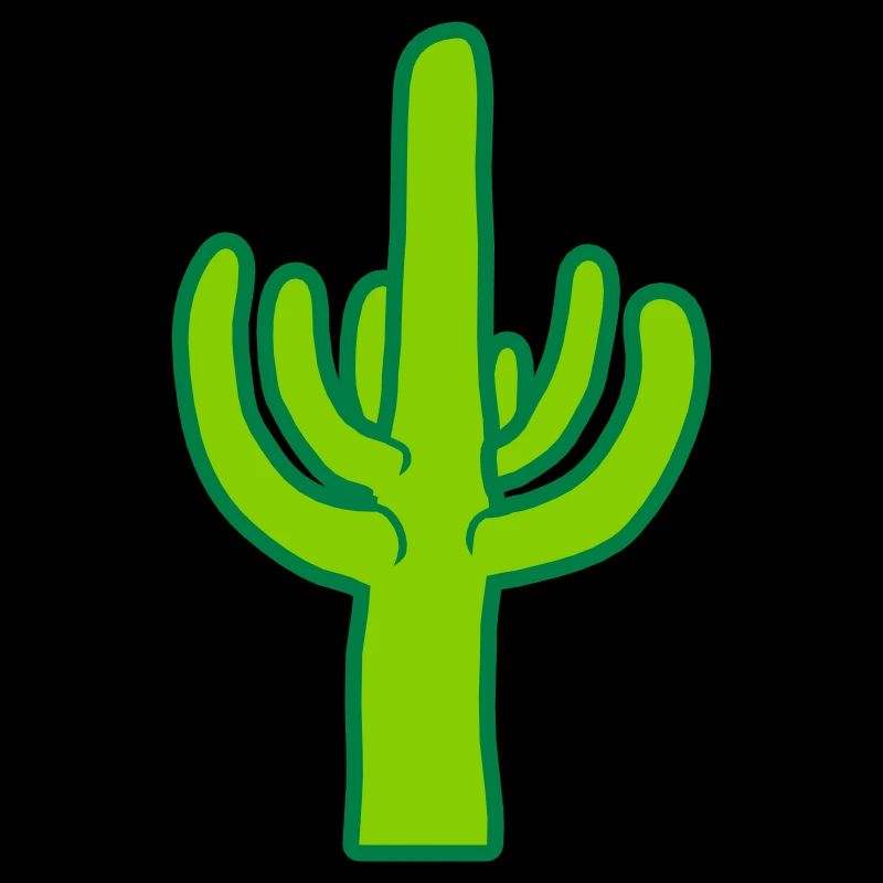 Desert Cactus Silhouette Plant