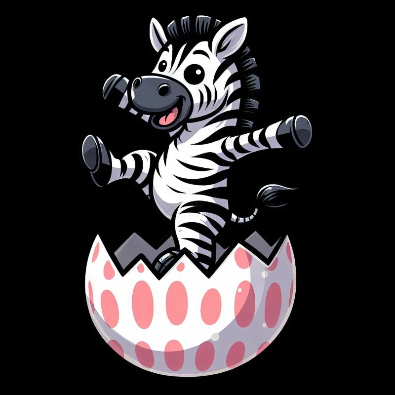 Oeuf de Pâques Zebra Comic Oeuf de Pâques