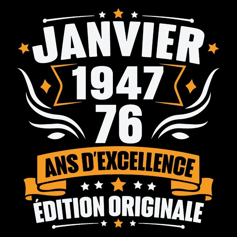 Jahrgangsgeschenk Januar 1947, 76-jähriges Jubiläum