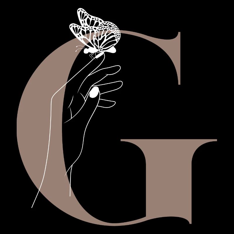 letter G Magic butterfly