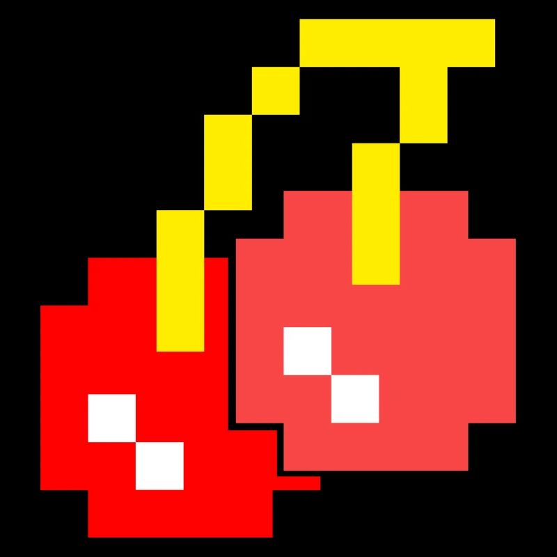 8 Bit Pixel Cherries 80s Video Game Halloween